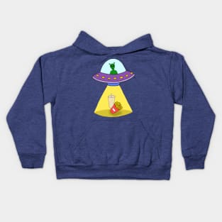 Ufo Abducting Junk Food Kids Hoodie